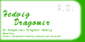 hedvig dragomir business card